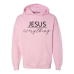  Hoodie Shirt Color: Light PinkDesign Color: Black