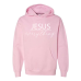  Hoodie Shirt Color: Light PinkDesign Color: White