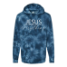  Hoodie Shirt Color: Tie Dye NavyDesign Color: White