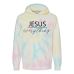  Hoodie Shirt Color: Tie Dye Sunset SwirlDesign Color: Black