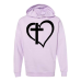  Hoodie Shirt Color: LavenderDesign Color: Black