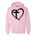  Hoodie Shirt Color: Light PinkDesign Color: Black