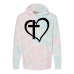 Hoodie Shirt Color: Tie Dye Cotton CandyDesign Color: Black