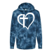  Hoodie Shirt Color: Tie Dye NavyDesign Color: White