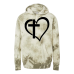  Hoodie Shirt Color: Tie Dye OliveDesign Color: Black