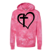  Hoodie Shirt Color: Tie Dye PinkDesign Color: Black