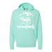  Hoodie Shirt Color: MintDesign Color: White