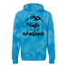  Hoodie Shirt Color: Tie Dye AquaDesign Color: Black