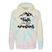  Hoodie Shirt Color: Tie Dye Sunset SwirlDesign Color: Black