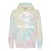  Hoodie Shirt Color: Tie Dye Sunset SwirlDesign Color: White