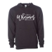  Hoodie Shirt Color: BlackDesign Color: White