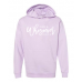  Hoodie Shirt Color: LavenderDesign Color: White