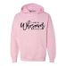  Hoodie Shirt Color: Light PinkDesign Color: Black