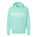  Hoodie Shirt Color: MintDesign Color: White