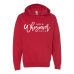  Hoodie Shirt Color: RedDesign Color: White