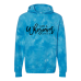  Hoodie Shirt Color: Tie Dye AquaDesign Color: Black