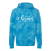  Hoodie Shirt Color: Tie Dye AquaDesign Color: White