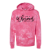  Hoodie Shirt Color: Tie Dye PinkDesign Color: Black