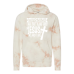  Hoodie Shirt Color: Tie Dye Dusty PinkDesign Color: White