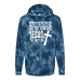  Hoodie Shirt Color: Tie Dye NavyDesign Color: White