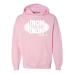  Hoodie Shirt Color: Light PinkDesign Color: White