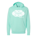  Hoodie Shirt Color: MintDesign Color: White