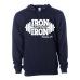 Hoodie Shirt Color: Classic NavyDesign Color: White