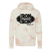  Hoodie Shirt Color: Tie Dye Dusty PinkDesign Color: Black