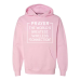  Hoodie Shirt Color: Light PinkDesign Color: White