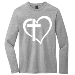 Cross And Heart Long Sleeve Shirt