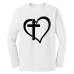  Long Sleeve T-Shirt Color: WhiteDesign Color: Black