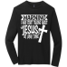  Long Sleeve T-Shirt Color: BlackDesign Color: White