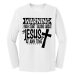  Long Sleeve T-Shirt Color: WhiteDesign Color: Black