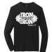  Long Sleeve T-Shirt Color: BlackDesign Color: White