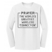  Long Sleeve T-Shirt Color: WhiteDesign Color: Black