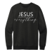  Sweat Shirt Color: BlackDesign Color: White