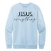  Sweat Shirt Color: Ice BlueDesign Color: Black