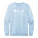  Sweat Shirt Color: Ice BlueDesign Color: White
