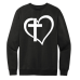  Sweat Shirt Color: BlackDesign Color: White