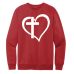  Sweat Shirt Color: Classic RedDesign Color: White