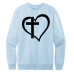  Sweat Shirt Color: Ice BlueDesign Color: Black