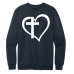  Sweat Shirt Color: New NavyDesign Color: White