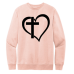  Sweat Shirt Color: Rose Water PinkDesign Color: Black