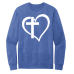  Sweat Shirt Color: Royal FrostDesign Color: White