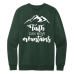  Sweat Shirt Color: Forest GreenDesign Color: White