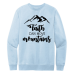  Sweat Shirt Color: Ice BlueDesign Color: Black