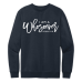  Sweat Shirt Color: New NavyDesign Color: White