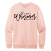  Sweat Shirt Color: Rose Water PinkDesign Color: Black