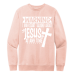  Sweat Shirt Color: Rose Water PinkDesign Color: White