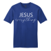  Shirt Color: Deep RoyalDesign Color: White